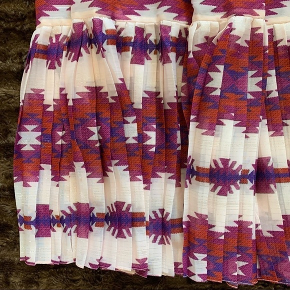 Skazi NWT Pleated Tribal Print Pleated Skirt Large - Picture 9 of 16